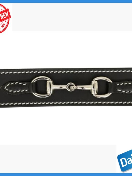 Small Full-Grain Leather Belt with Stirrup Buckle Equestrian Style main image 3